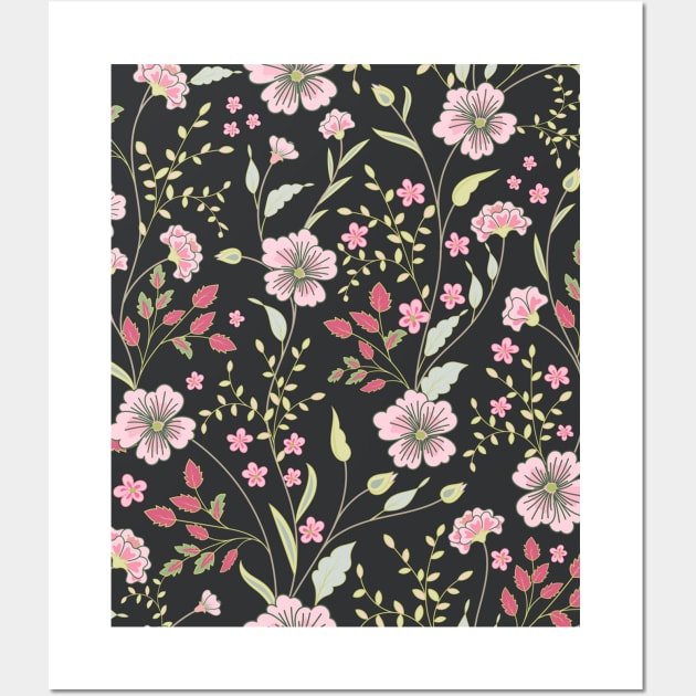 Floral Pattern Wall Art by Liza Canida